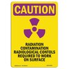 Signmission OSHA RADIATION Sign, Radiation Contamination W/ Symbol, 18in X 12in Decal, 18" H, 12" W, Portrait OS-CR-D-1218-V-10257